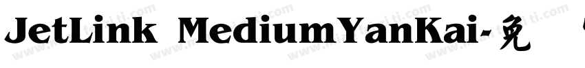 JetLink MediumYanKai字体转换
